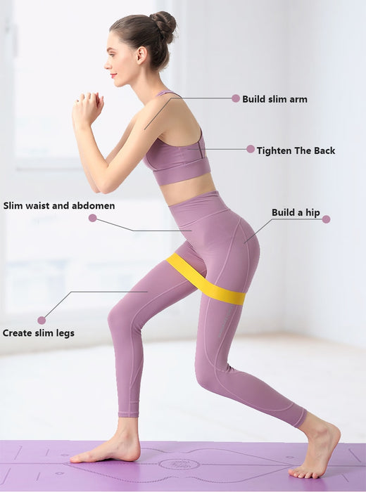 Portable Fitness Workout Equipment Rubber Resistance Bands